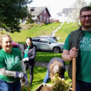 Starbucks supports AIDNW immigrant programs at the Tacoma Hospitality House with yard upgrades.